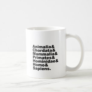 Die Taxonomie des Menschen   Von Reich bis Art Kaffeetasse