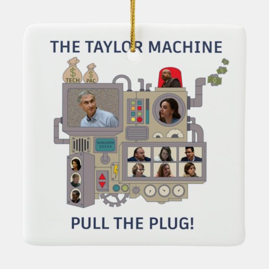 Die Taylor-Maschine Keramikornament (Rückseite)