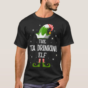 Die Tea Drinking Elf Familie passt zu Weihnachten T-Shirt