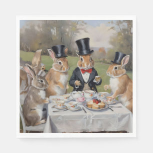 Die Tea Soiree des verzauberten Hase Serviette