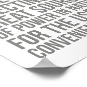 Die Technik ist die Kunst der Führung Poster (Ecke)