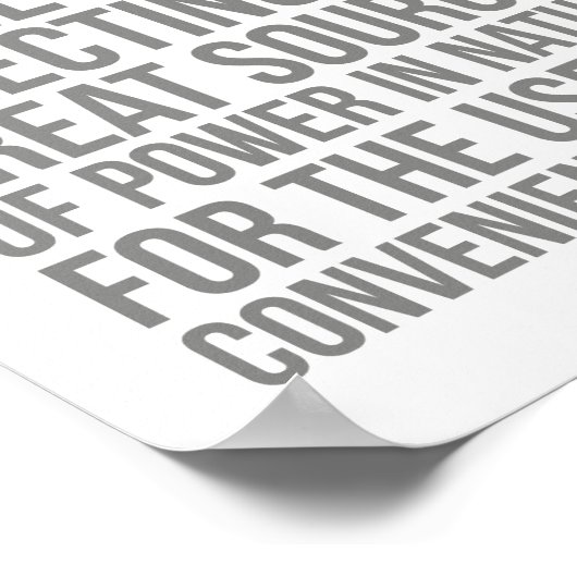 Die Technik ist die Kunst der Führung Poster (Ecke)