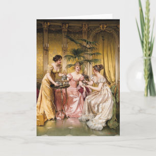 Die Tee-Party-Grußkarte Karte