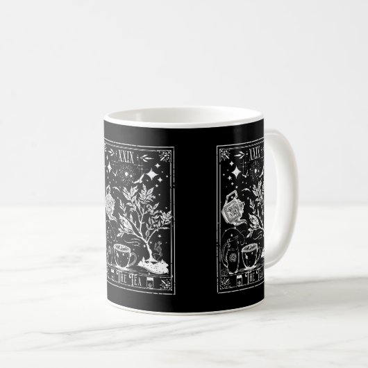 Die Tee-Tarot-Karte Kaffeetasse (VorderseiteRechts)