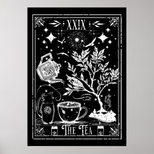 Die Tee-Tarot-Karte Poster