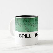 DIE TEE-TASSE VERTEILEN ZWEIFARBIGE TASSE (Vorderseite Links)