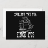 Die Tee verbreiten seit 1773 Jul Geschichtslehrer Ankündigung (Vorne/Hinten)