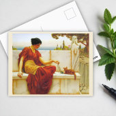 Die Tee von John William Godward Postkarte