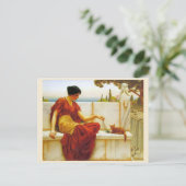 Die Tee von John William Godward Postkarte (Stehend Vorderseite)