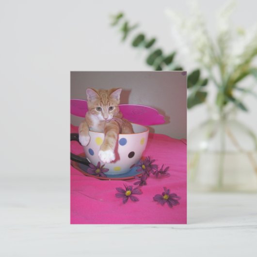 Die Teebecherfee Postkarte (Stehend Vorderseite)