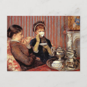Die Teepartie von Mary Cassatt Postkarte