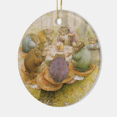 Die Teeparty der Kröten (von Beatrix Potter) Keramik Ornament (Links)