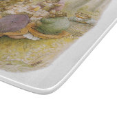 Die Teeparty der Kröten (von Beatrix Potter) Schneidebrett (Ecke)