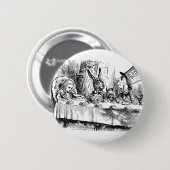 Die Teeparty des verrückten Hutmachers Button (Vorne & Hinten)