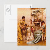 Die Teeparty Postkarte (Vorne/Hinten)