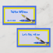 Die Telefonkarte der Farbkinder Telefonnummerkarte (Vorne/Hinten)