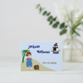 Die Telefonkarte der Piraten-Kinder Telefonnummerkarte (Stehend Vorderseite)