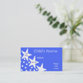 Die Telefonkarte der Stern-Kinder Telefonnummerkarte (Stehend Vorderseite)