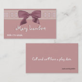 Die Telefonkarte der wunderliche Kinder Telefonnummerkarte (Vorne/Hinten)