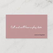 Die Telefonkarte der wunderliche Kinder Telefonnummerkarte (Rückseite)