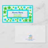 Die Telefonkarten der bunte Kinder Telefonnummerkarte (Vorne/Hinten)