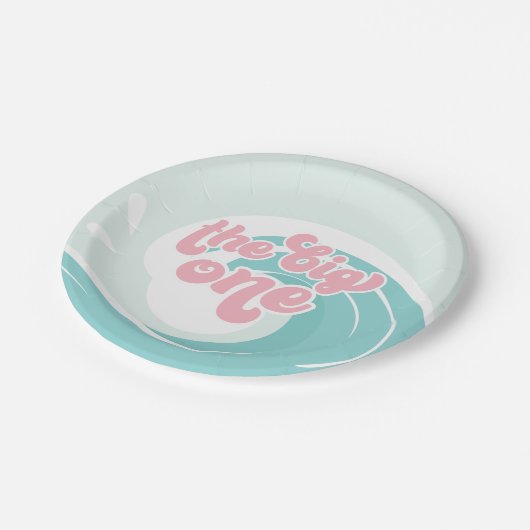 Die Teller des Big One Wave Pink Beach zum Geburts (Schrägansicht)