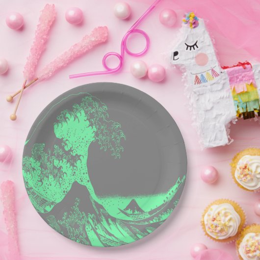 Die Teller des Grünbuchs und des Graupapiers der G (Party)