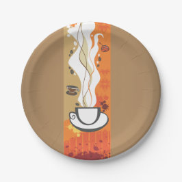 Die Teller des Kaffeebeutels