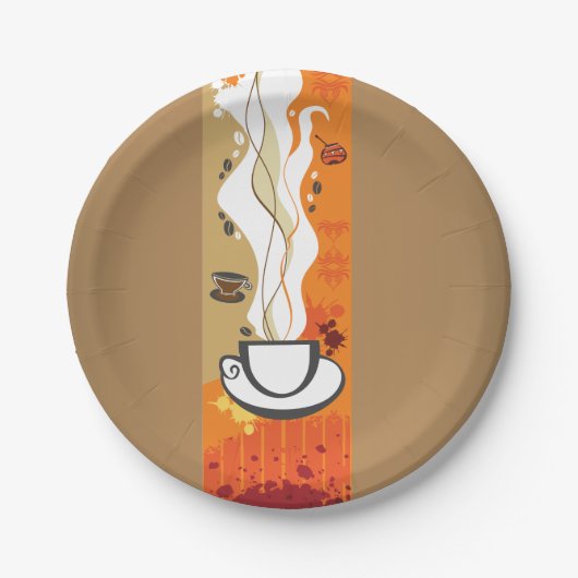 Die Teller des Kaffeebeutels (Vorderseite)