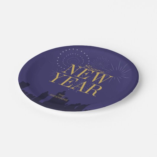 Die Teller des Neujahrsberichtes der modernen Skyl (Schrägansicht)