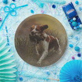 Die Teller des Spaniel Paper der Bretagne (Party)