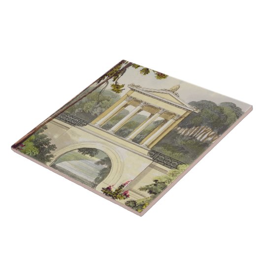 Die Tempel-Brücke, von Ackermanns 'Behälter von Fliese (Seite)