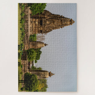 Die Tempel von Khajuraho in Madhya Pradesh Indien Puzzle