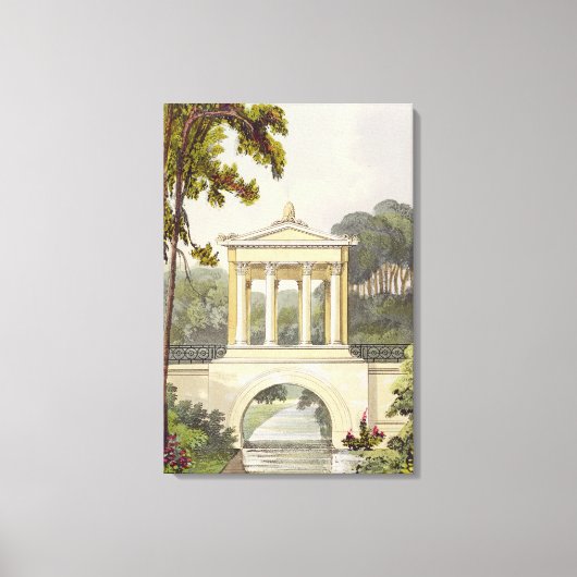 Die Tempelbrücke, von Ackermanns "Repository of Leinwanddruck (Vorderseite)