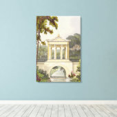 Die Tempelbrücke, von Ackermanns "Repository of Leinwanddruck (Insitu (Holzboden))