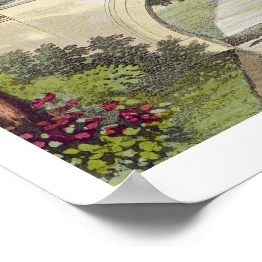 Die Tempelbrücke, von Ackermanns "Repository of Poster (Ecke)