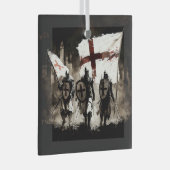 Die Tempelritter betreten die heilige Stadt Ornament Aus Glas (Vorderseite Rechts)