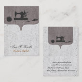 Die temperamentvolle Näherin Visitenkarte (Vorne/Hinten)