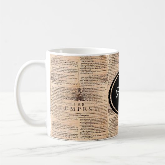 Die Tempest Shakespeare Personalisierte Kaffee-Tas Kaffeetasse (Links)