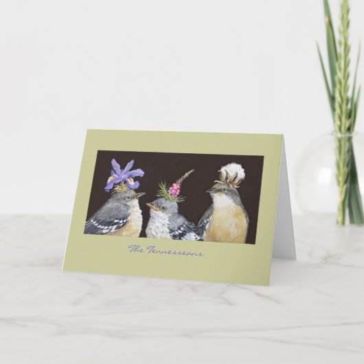 Die Tennesseans (Spottdrossel-Karte) Karte (Vorderseite)