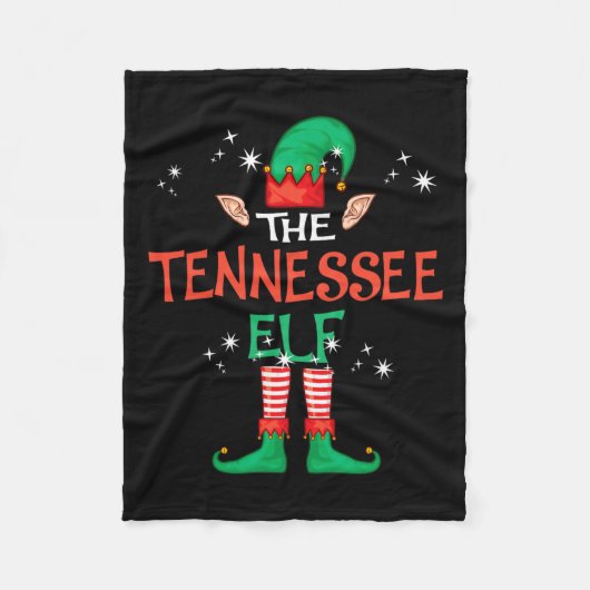 Die Tennessee Elf Matching Familiengruppe Weihnach Fleecedecke (Vorderseite)