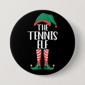 Die Tennis Elf Matching Familiengruppe Weihnachten Button (Vorderseite)