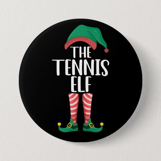 Die Tennis Elf Matching Familiengruppe Weihnachten Button (Vorderseite)