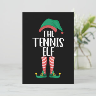 Die Tennis Elf Matching Familiengruppe Weihnachten Einladung