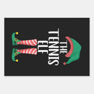 Die Tennis Elf Matching Familiengruppe Weihnachten Geschenkpapier Set