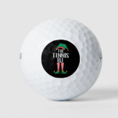 Die Tennis Elf Matching Familiengruppe Weihnachten Golfball (Vorderseite)