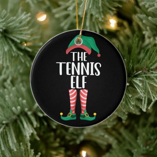 Die Tennis Elf Matching Familiengruppe Weihnachten Keramik Ornament (Baum)