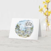 Die Tentakel-Cartoon-Grußkarte Karte (Gelbe Blume)