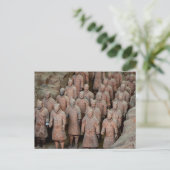 Die Terracotta Armee von Xian in China Postkarte (Stehend Vorderseite)