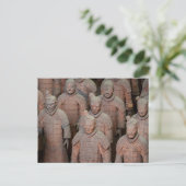 Die Terracotta Armee von Xian in China Postkarte (Stehend Vorderseite)